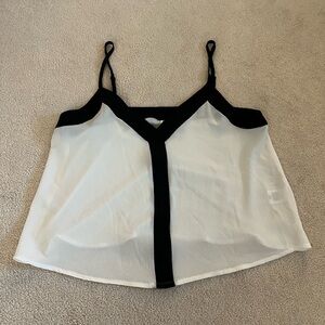 BP Cream Camisole Crop Top with Spaghetti Straps